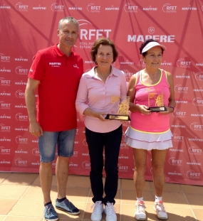 Adelaida Torrens y Mª Teresa Morillo, campeona y finalista +70, © RFET