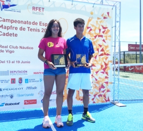 Lucía Cortez y Carlos Sánchez Jover, campeones, © RFET