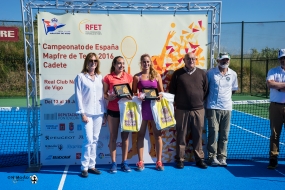 Carlota Molina y Paula Arias, campeonas dobles, © RFET