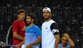 Pablo Carreo, Marc Lpez, Feliciano Lpez y Roberto Bautista, © RFET