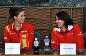 Garbie Muguruza y Conchita Martnez, © RFET