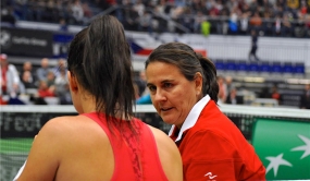 Garbie Muguruza y Conchita Martnez, © RFET