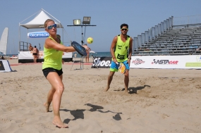 9 Campeonato del Mundo de Tenis Playa (Cervia) - Antomi Ramos y Maraike Bigkmaier, © ITF