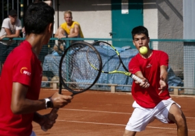 Daniel Rincn y Carlos Alcaraz, © ITF