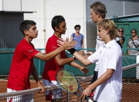 Daniel Rincn y Carlos Alcaraz, © ITF