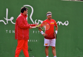 Sergi Bruguera y David Ferrer, © RFET