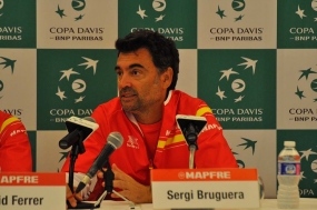 Sergi Bruguera en rueda de prensa, © RFET