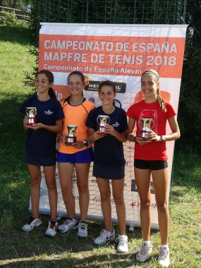 Campeonas y finalistas dobles, © RFET