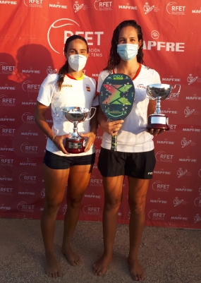 Torneo Liga MAPFRE de Tenis Playa - Vera - Sabrina López García y Ganesha Díaz, © Índalo Beach Tennis Club