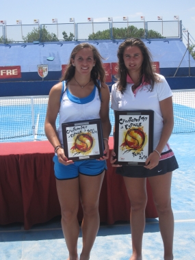 Silvia García Jiménez y Sara Sorribes, finalistas, © RFET