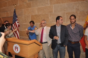 Acto de homenaje a la Seleccin Espaola Mapfre en el Ayuntamiento de Austin, © RFET