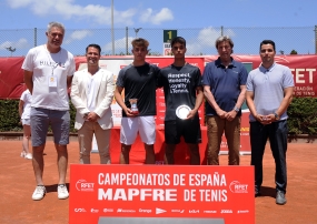 Ceremonia trofeos final masculina, © Sergio Carmona / RFET