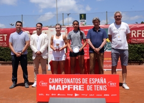 Ceremonia trofeos final femenina, © Sergio Carmona / RFET