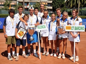 CT Valencia y CT Barcino, campeones masculino y femenino, © RFET