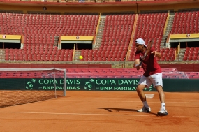 Primer da de entrenamientos en Crdoba - David Ferrer, © RFET