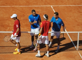 Fernando Verdasco, Feliciano Lpez, Jo-Wilfried Tsonga y Michal Llodra, © RFET