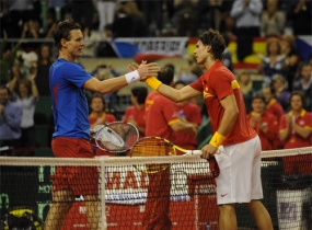 Rafael Nadal y Tomas Berdych (Nadal vs. Berdych), © RFET