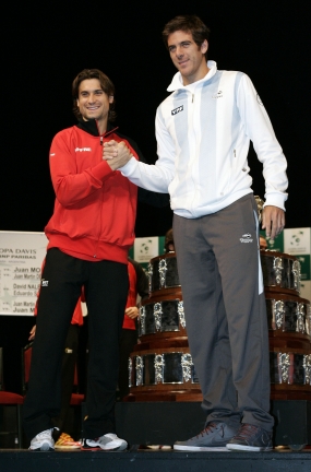 David Ferrer y Juan Martn Del Potro, © RFET