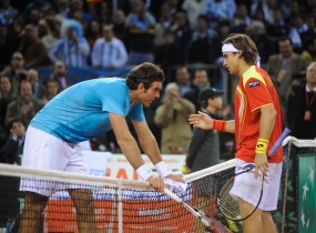 David Ferrer y Juan Martn Del Potro, © RFET