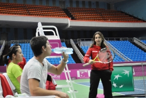 Primeros entrenamientos de la Seleccin Espaola Mapfre en Mosc, © RFET