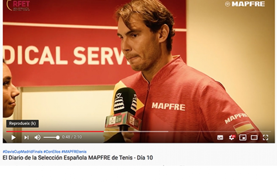 El Diario de la Selección Española MAPFRE de Tenis en las Finales de la Copa Davis Madrid 2019 - Día 09 El Diario de la Selección Española MAPFRE de Tenis en las Finales de la Copa Davis Madrid 2019 - Día 09
