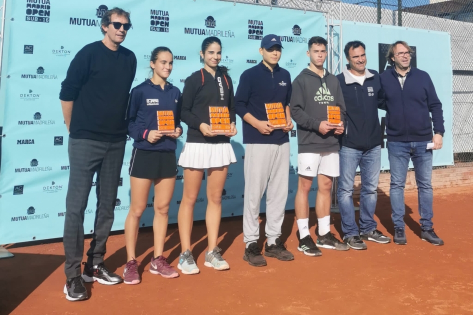 Gerard Campa y Laura Guberna ganan el primer Mutua Madrid Open Sub16 de Barcelona