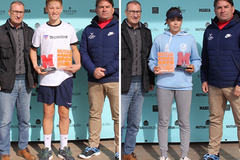 Victorias de Nacho Serra y Raquel Gonzlez Vilar en el Mutua Madrid Open Sub16 de Mallorca
