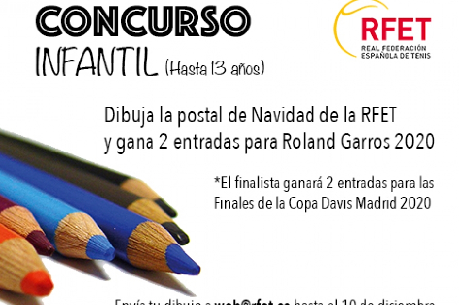Concurso infantil de dibujo para la felicitacin de Navidad de la RFET