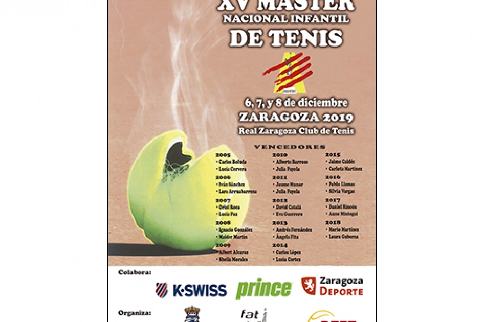 El Real Zaragoza CT acoge desde este viernes el 15º Máster Nacional Infantil de Tenis El Real Zaragoza CT acoge desde este viernes el 15º Máster Nacional Infantil de Tenis