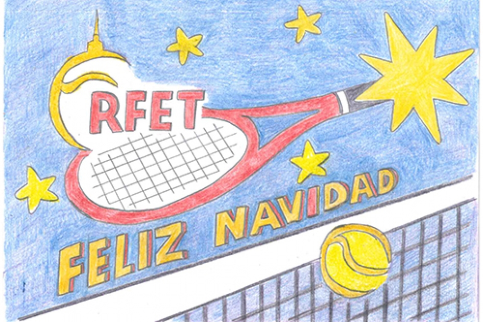El dibujo de José Manuel Molina Rodríguez es el ganador del concurso infantil de Navidad de la RFET
