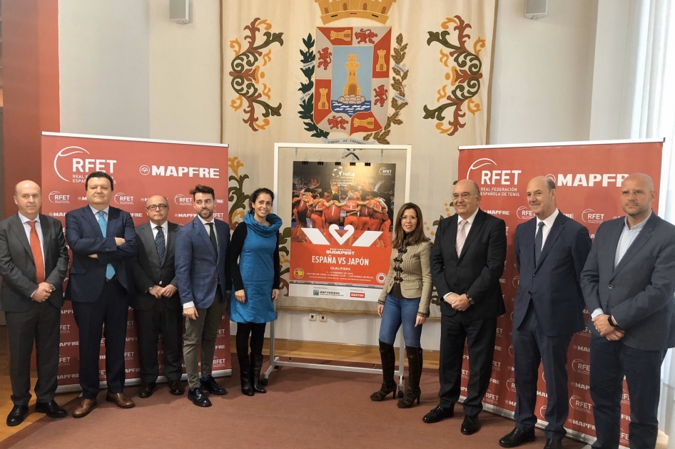 Presentación oficial de la eliminatoria de Fed Cup entre España y Japón en La Manga Presentación oficial de la eliminatoria de Fed Cup entre España y Japón en La Manga