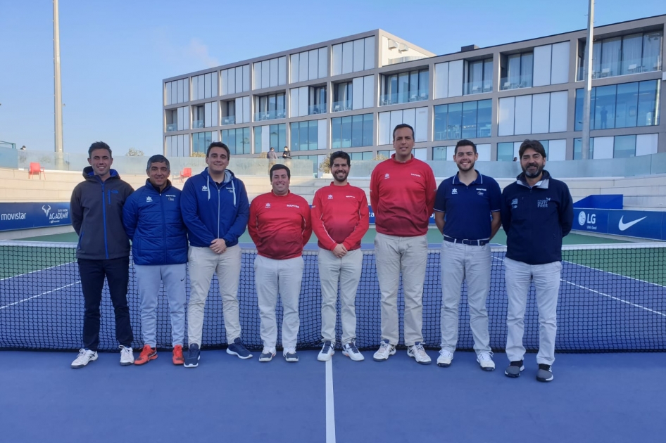 Equipo arbitral de los primeros torneos ITF World Tennis Tour de 2020