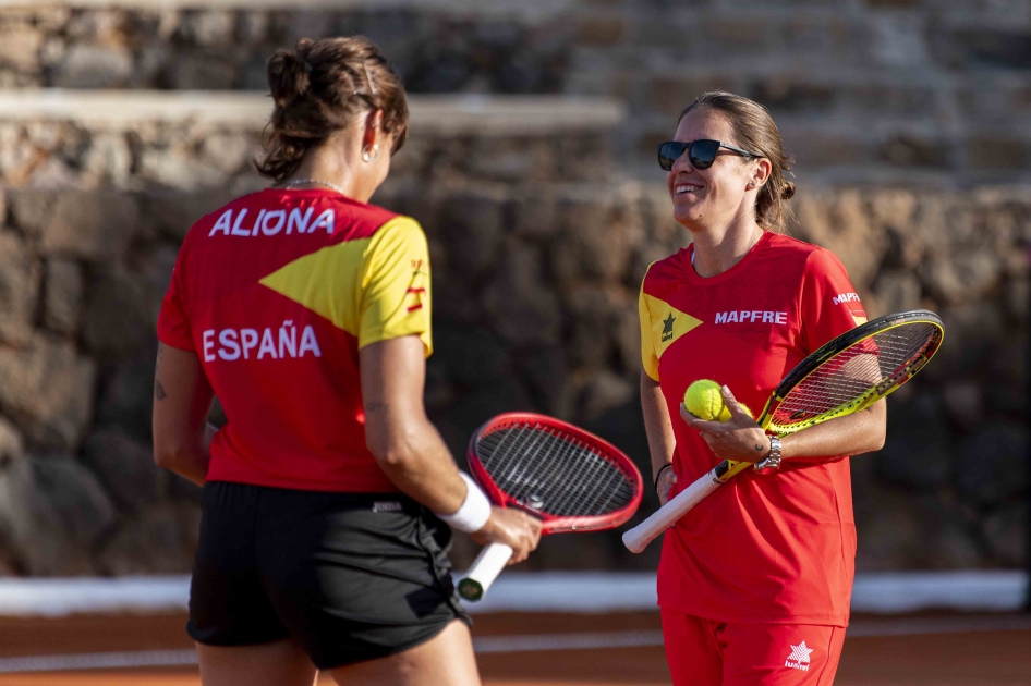 La Seleccin Espaola MAPFRE inicia los entrenamientos en La Manga para la Fed Cup