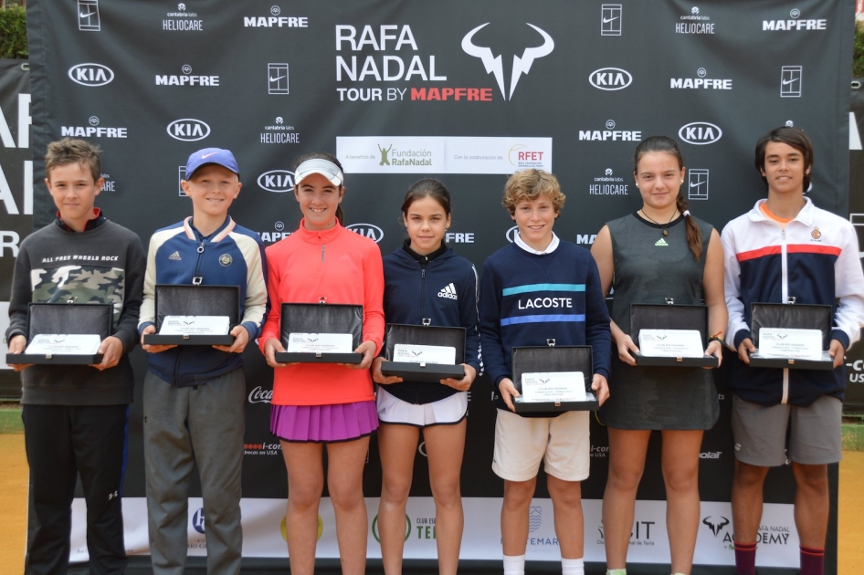 Victorias de Luis Garca, Paula Moreno, Olav Berg y Selena Romero en el Rafa Nadal Tour by MAPFRE de Sevilla