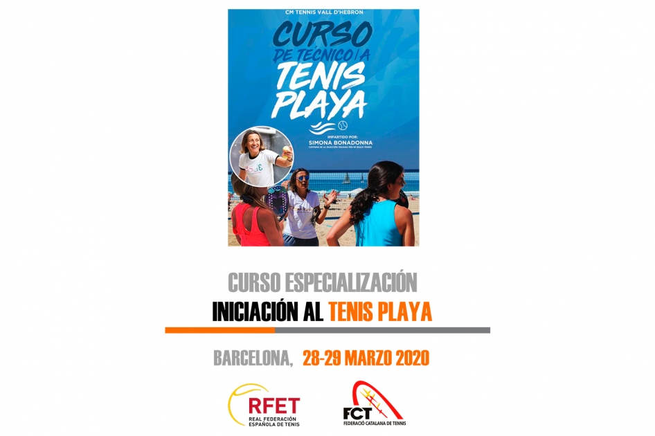 Se pospone el Curso de Tcnico/a de Tenis Playa previsto este mes de marzo en Barcelona