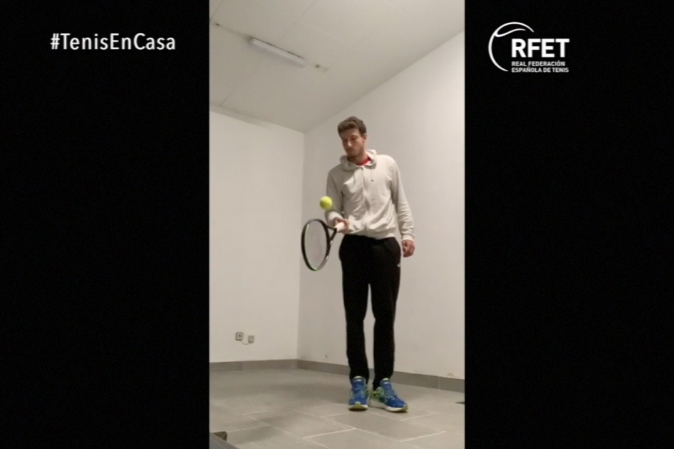 Pablo Carreño anima a participar en el reto #TenisEnCasa de la RFET