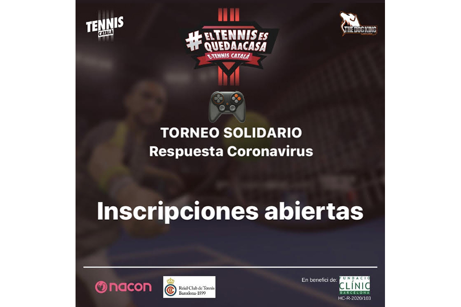 Torneo eTennis online solidario de lucha contra el coronavirus