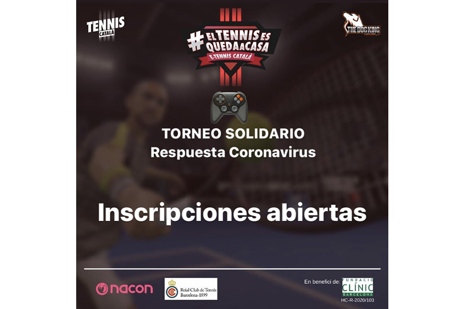 Torneo eTennis online solidario de lucha contra el coronavirus Torneo eTennis online solidario de lucha contra el coronavirus