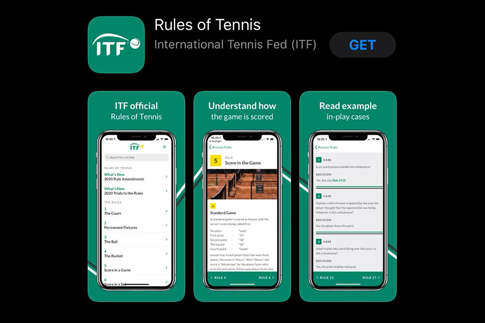 La Federación Internacional de Tenis lanza la aplicación Reglas del Tenis y amplía los recursos gratuitos de la Academia ITF La Federación Internacional de Tenis lanza la aplicación Reglas del Tenis y amplía los recursos gratuitos de la Academia ITF
