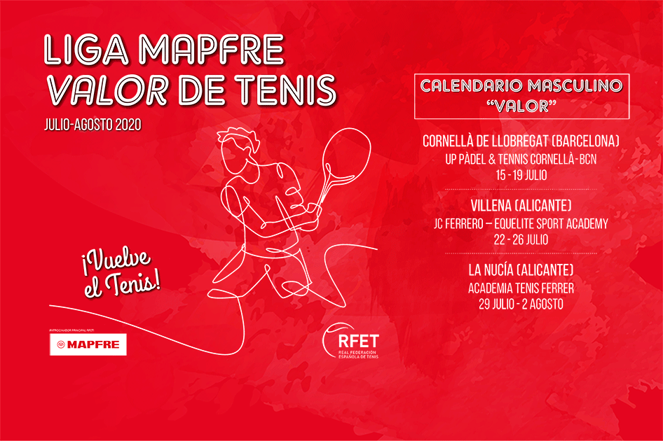 La Liga MAPFRE Valor de Tenis se entrenará con un gran cartel en Cornellá de Llobregat