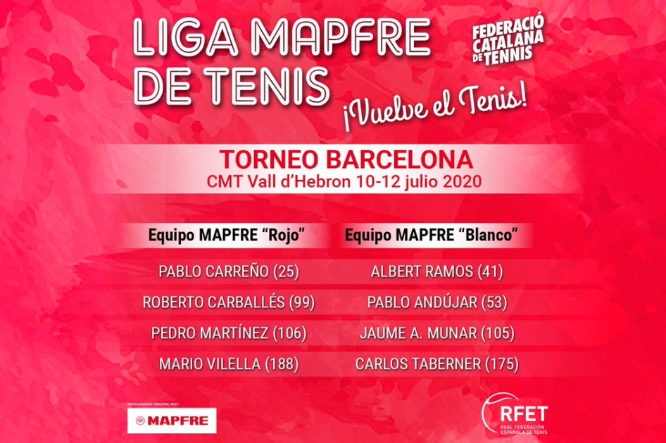 Carreño y Ramos, líderes de la Liga MAPFRE de tenis
