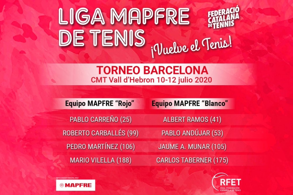 Carreño y Ramos, líderes de la Liga MAPFRE de tenis Carreño y Ramos, líderes de la Liga MAPFRE de tenis