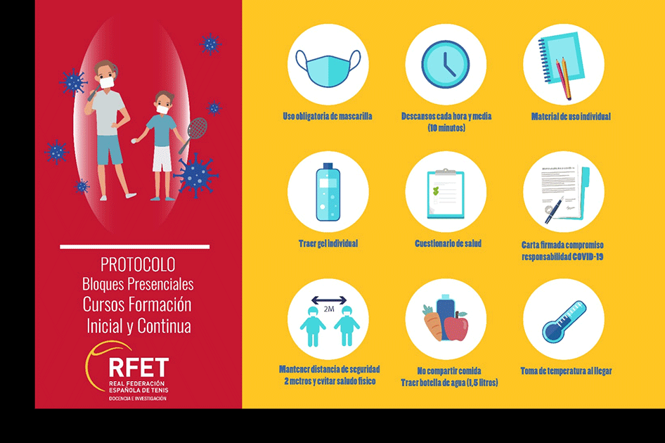 El Área de Docencia e Investigación de la RFET implementa un protocolo sanitario para las clases presenciales El Área de Docencia e Investigación de la RFET implementa un protocolo sanitario para las clases presenciales