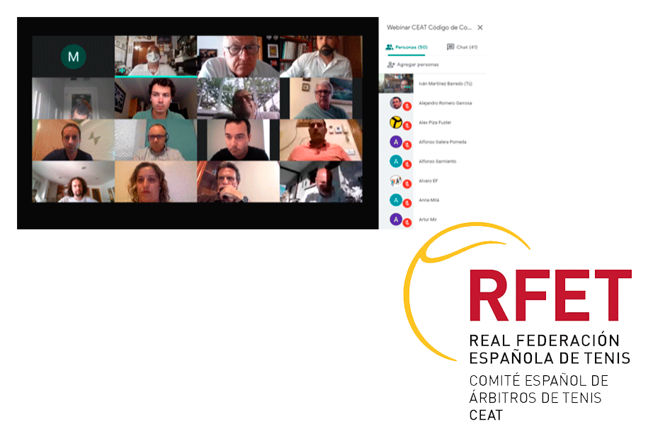 El Comit Espaol de rbitros de Tenis organiza un webinar sobre la aplicacin del Cdigo de Conducta