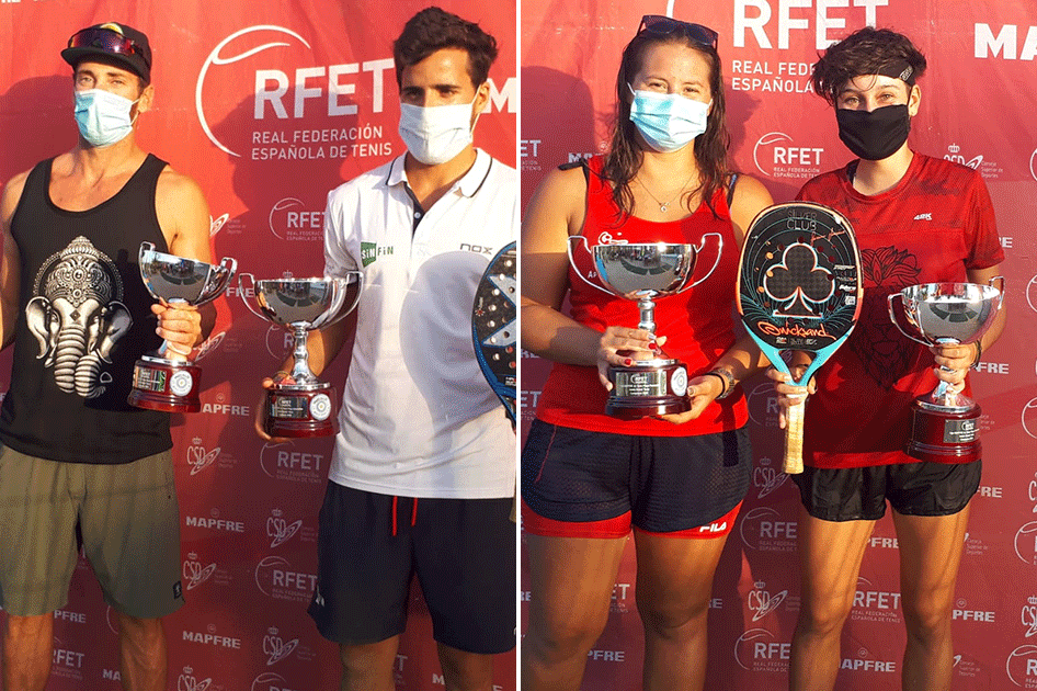 Victorias de Ramos-Rodríguez y Fernández-Farías en la segunda etapa de la Liga MAPFRE de Tenis Playa en Vera Victorias de Ramos-Rodríguez y Fernández-Farías en la segunda etapa de la Liga MAPFRE de Tenis Playa en Vera
