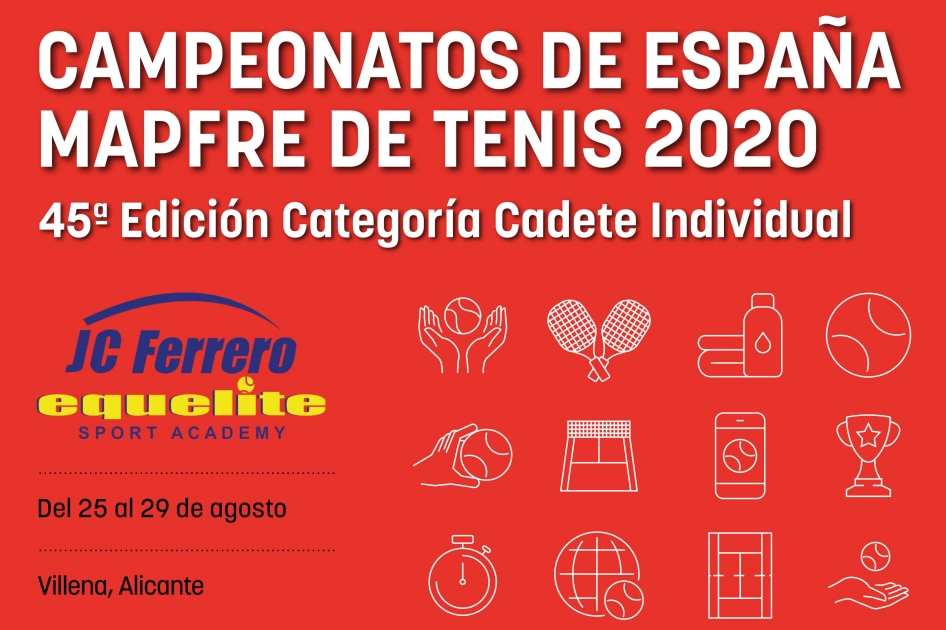 Los Campeonatos de España MAPFRE de Tenis juveniles continúan esta semana en Villena con el Cadete