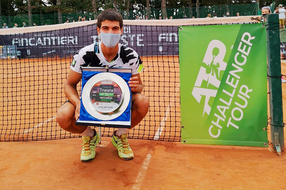 Carlos Alcaraz conquista su primer ATP Challenger en Trieste con 17 años