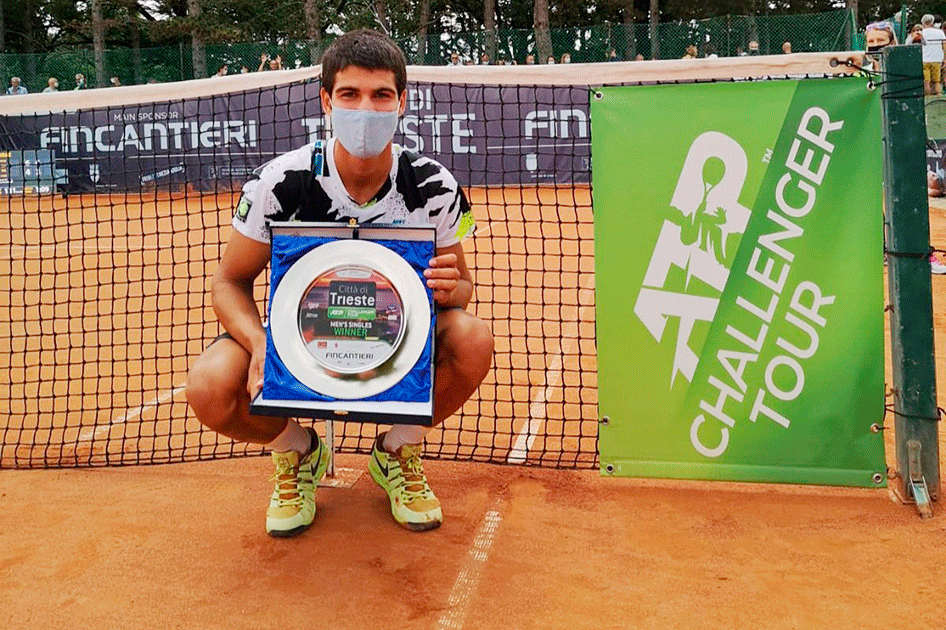 Carlos Alcaraz conquista su primer ATP Challenger en Trieste con 17 años Carlos Alcaraz conquista su primer ATP Challenger en Trieste con 17 años