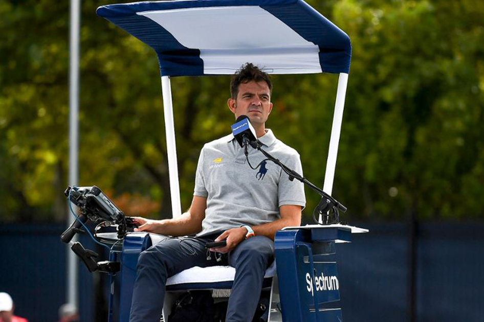 Jaume Campistol arbitra la final femenina del US Open ganada por Naomi Osaka