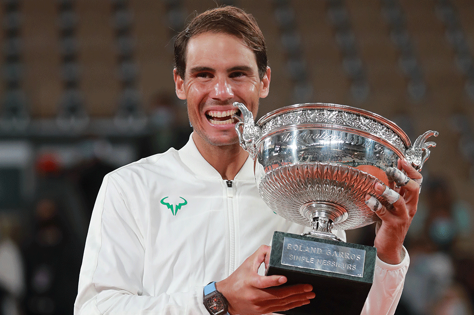 Nadal conquista su 13 ttulo de Roland Garros e iguala el rcord de 20 Grand Slam de Federer